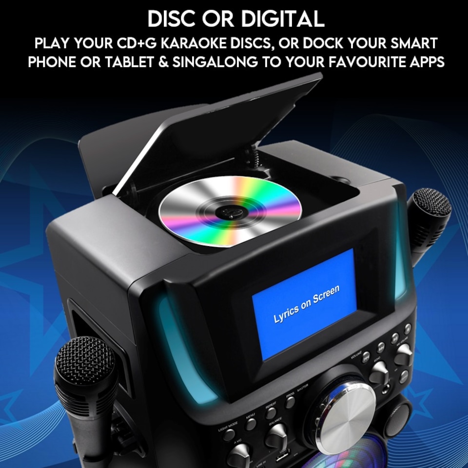 image 1 of Mr Entertainer Groovebox CD+G Karaoke Machine
