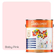 Landlords Paint - Interior Paint - Washable & Durable Finish for Walls & Ceilings - Baby Pink - 10L