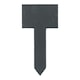 image 4 of Nicola Spring 6 Piece Slate Plant Markers Set with Chalk Pencils - 6 x 12cm - Natural