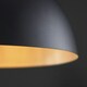 image 3 of ValueLights Retro Style Black And Silver Metal Ceiling Pendant Light Shade