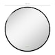 image 7 of kleankin Round Bathroom Mirror, Modern Wall Mirror Aluminium Frame, 40x40 cm