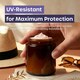 image 6 of Cosmetic Amber Glass Jar Set - UV Protection for Powder, Lotion and Cream