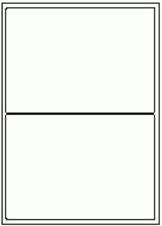 image 1 of Pack of 100 Multipurpose Labels 199.6x143.5mm 2 Per Sheet White (200 Labels)