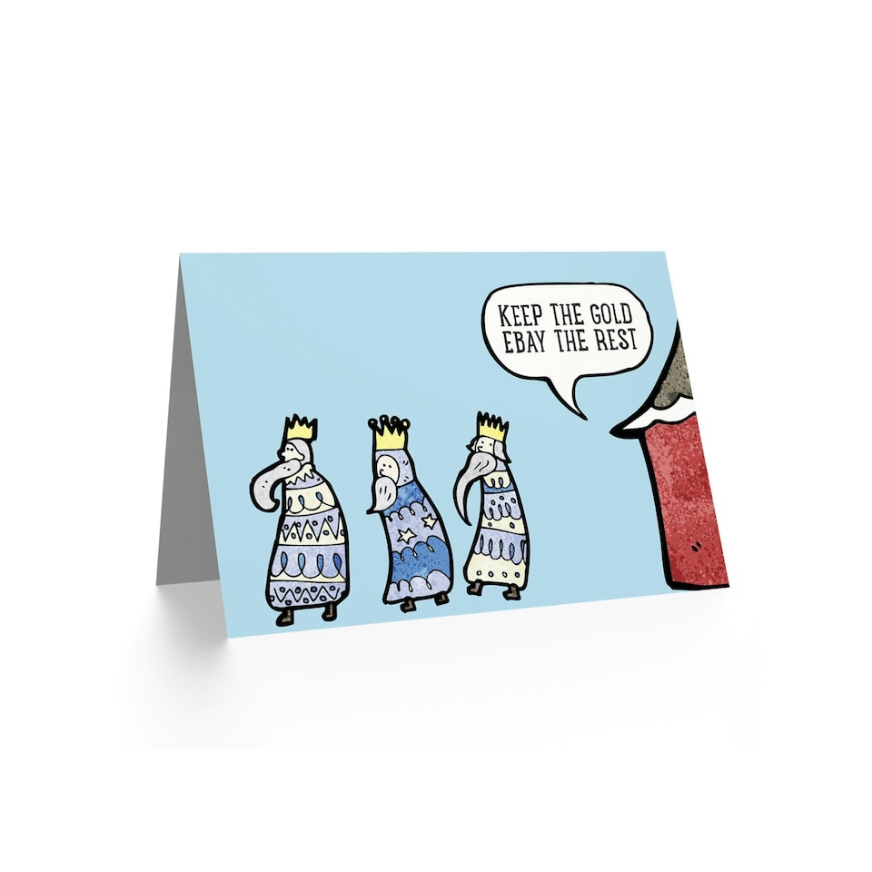 image 1 of Xmas Nativity Three Kings Humour Christmas Card