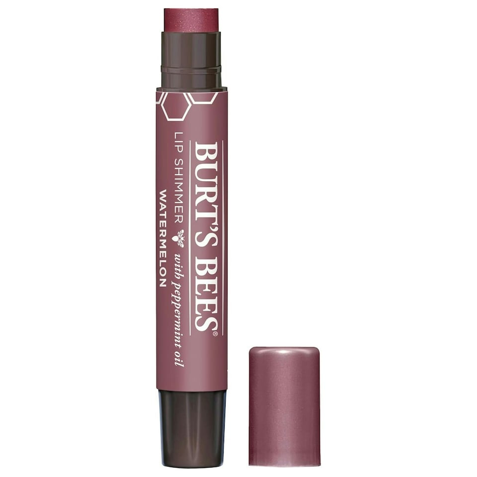 image 1 of Burt's Bees Lip Shimmer with Peppermint Oil - Watermelon
