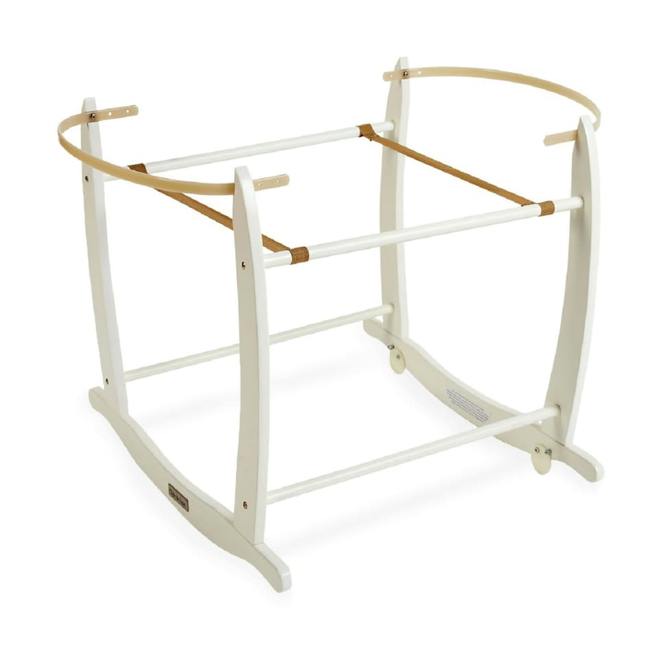 Clair de Lune Deluxe Wooden Rocking Stand - White
