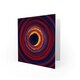 image 2 of Abstract Design Dark Concentric Circles Art Card