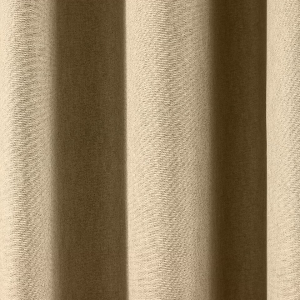 image 1 of Fusion Cannes Eyelet Curtains Natural