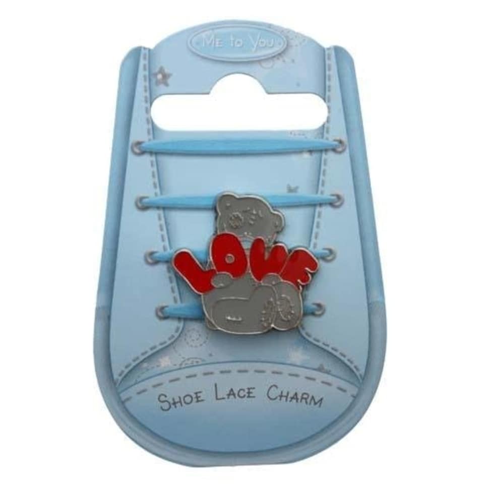 image 1 of Love Me to You Bear Shoe Lace Charm