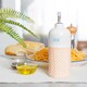 image 4 of Nicola Spring Hand-Printed Olive Oil Pourer Bottle - 500ml - Orange