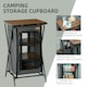 image 3 of Outsunny Camping Cupboard Aluminium Foldable Kitchen Station w/ Carrying Bag