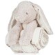 image 4 of Mumbles Childrens/Kids Cute Plush Rabbit Toy With Blanket - Cream - One Size