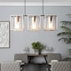image 2 of BHS Hardy 3 Light Diner Pendant, Nickel Grey | Nickel