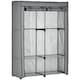 image 6 of HOMCOM Fabric Wardrobe w/ 4 Shelves 2 Hanging Rails Foldable Closets Light Grey