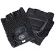image 1 of Fitness Mad Unisex Adult Leather Fingerless Gloves - Black - L-XL