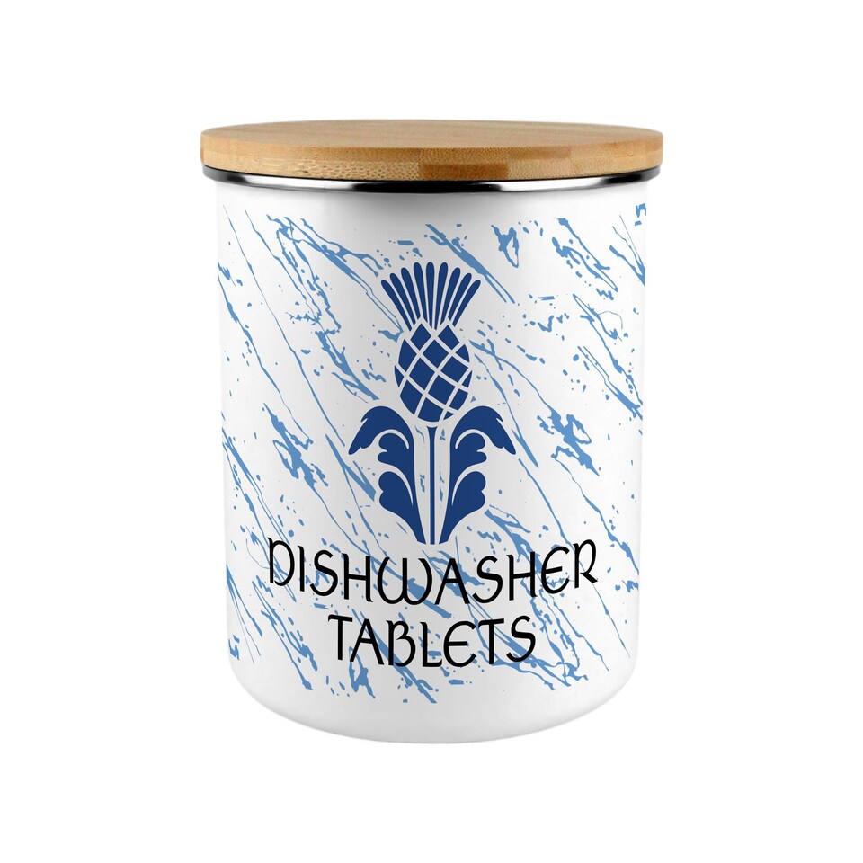image 1 of Scottish Thistle Dishwasher Tablets Storage Tin