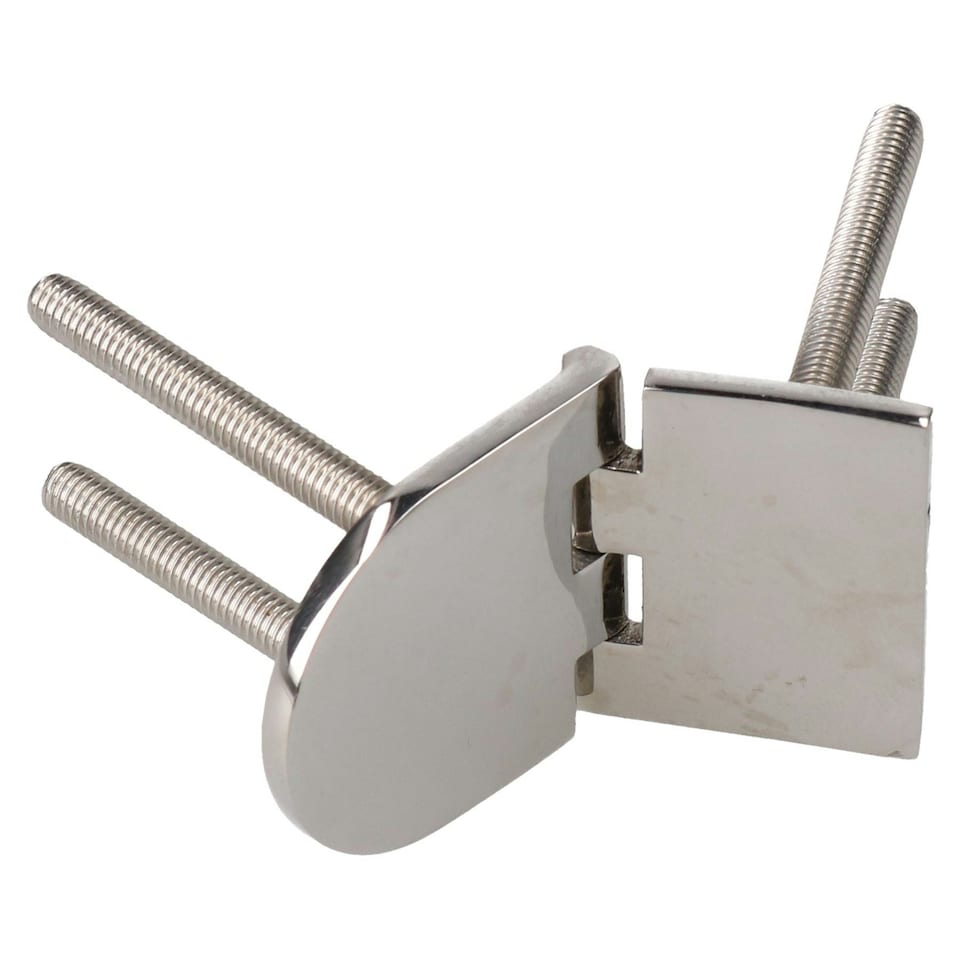 image 1 of Locker Door Hatch Hinges Marine Stainless Steel Boat Motorhome Polished 4 Pk Silver