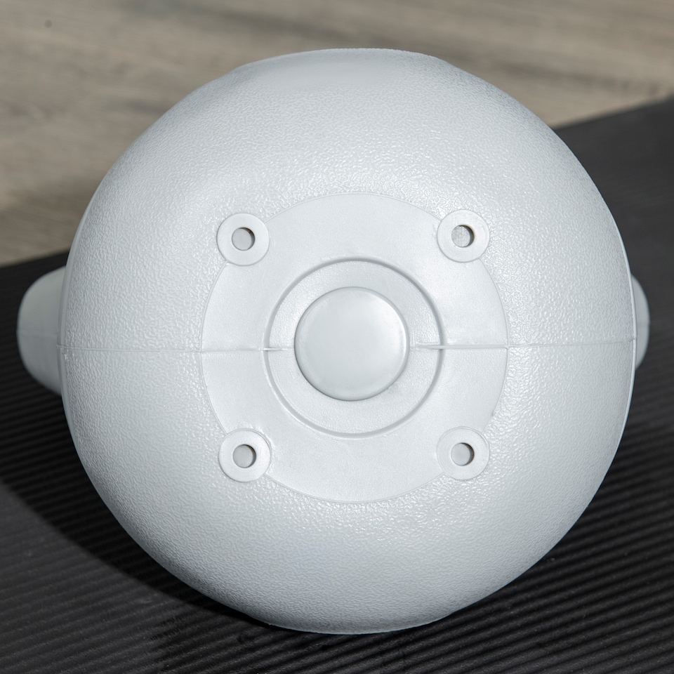 image 1 of SPORTNOW 16kg Kettle Bell with Handle for Home Gym, Green and Grey | Green | Green