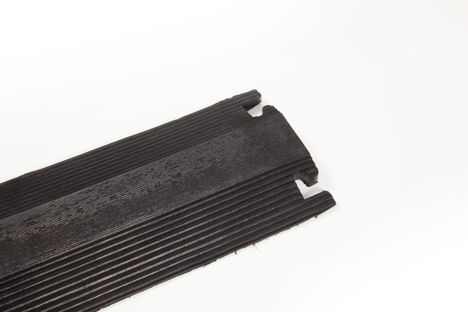image 1 of The Ramp People Floor Cable Cover - Drop Over Rubber 1500kg Pedestrian Outdoor