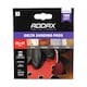 image 2 of Timco - Delta Sanding Pads - 180 Grit - Red (Size 95 x 95mm - 5 Pieces)