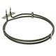 image 1 of SPARES2GO Heating Element compatible with Flavel Fan Oven Cooker (2 Turn, 2100W)