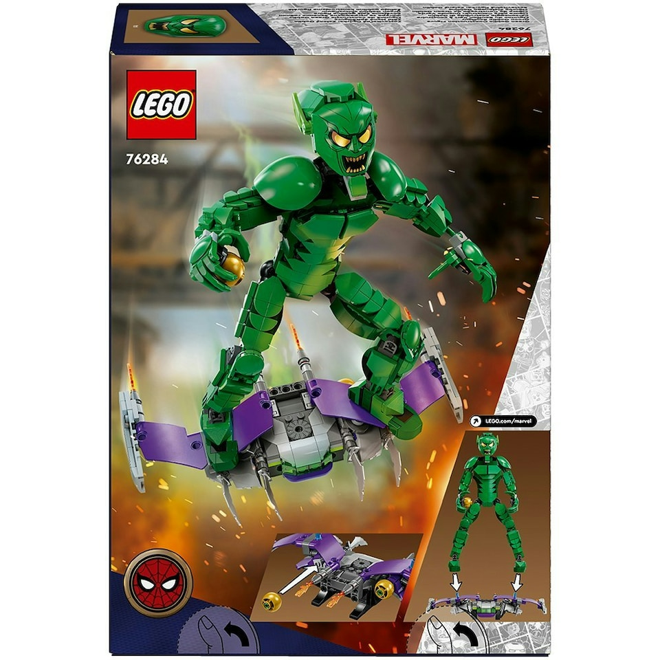 image 1 of LEGO Marvel Green Goblin Construction Figure