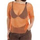 image 1 of Orange 80s Mesh top Orange | XL