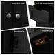 image 6 of COSTWAY Bathroom Cabinet Wooden Storage Cupboard Black Black