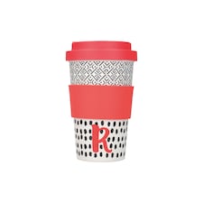 KitchenCraft 410ml Bamboo A to Z Letter "R" Reuseable Mug | Multi