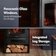 image 3 of VonHaus Stove Heater with Panoramic View & Log Storage