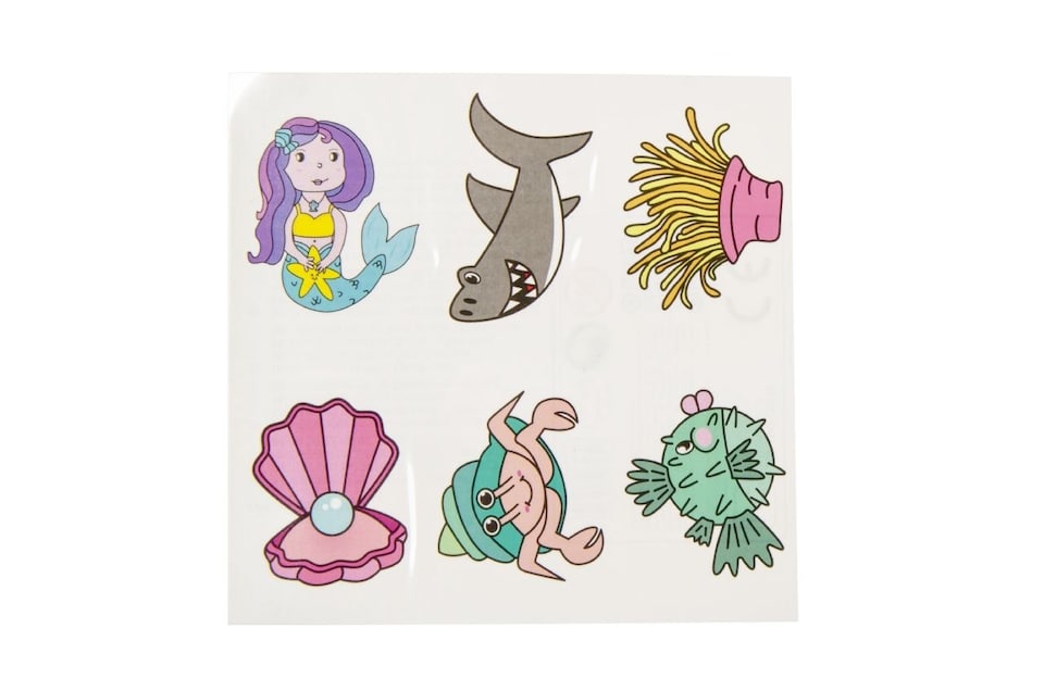 image 1 of 72 Pieces Sea Animals Tattoos