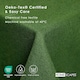 image 6 of Homescapes Dark Olive Cotton Square Tablecloth - 137 x 137 cm Green