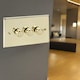 image 2 of Volex Crabtree Brass Gold 3-Gang Dimmer Light Switch