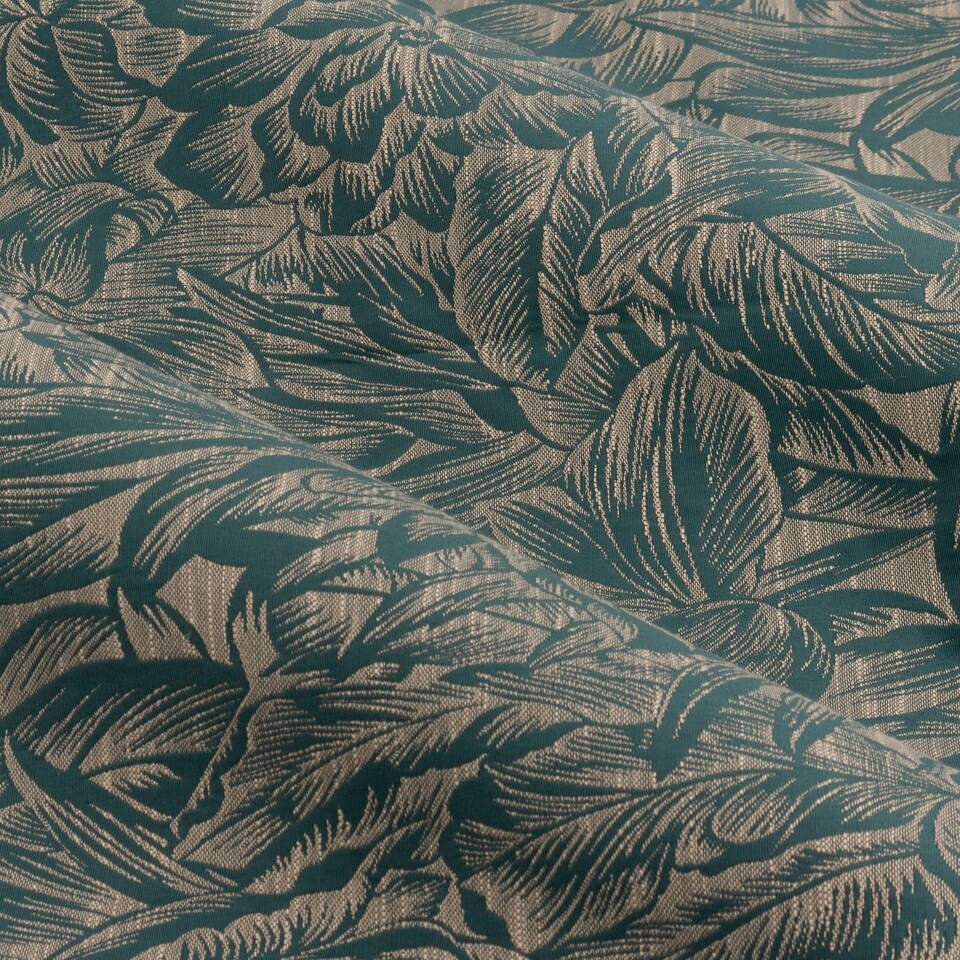 image 1 of Wylder Grantley Jacquard Wedgewood Pencil Pleat Curtains (W)168cm x (W)229cm | Multi