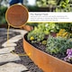 image 8 of Nicoman Pre Rusted Metal Lawn Edging Border, Garden Edging | Bronze | Rust | 5m | 1