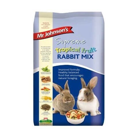 Mr Johnson's Supreme Rabbit Tropical Fruit Mix 2.25kg (Pack of 4 ...
