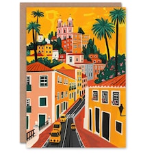Mexico City Santa Prisca Church Cityscape Him Her Card