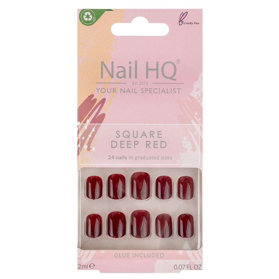 image 1 of Nail HQ Square Deep Red