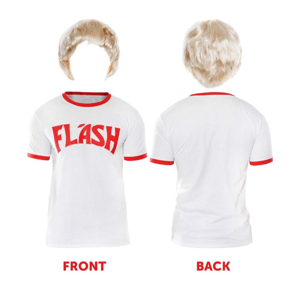 image 1 of 80s Sci-Fi Hero Flash Costume Set 1 | Multi | 2XL