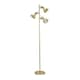 image 1 of ValueLights Albie Gold 3 Way Adjustable Directional Floor Lamp