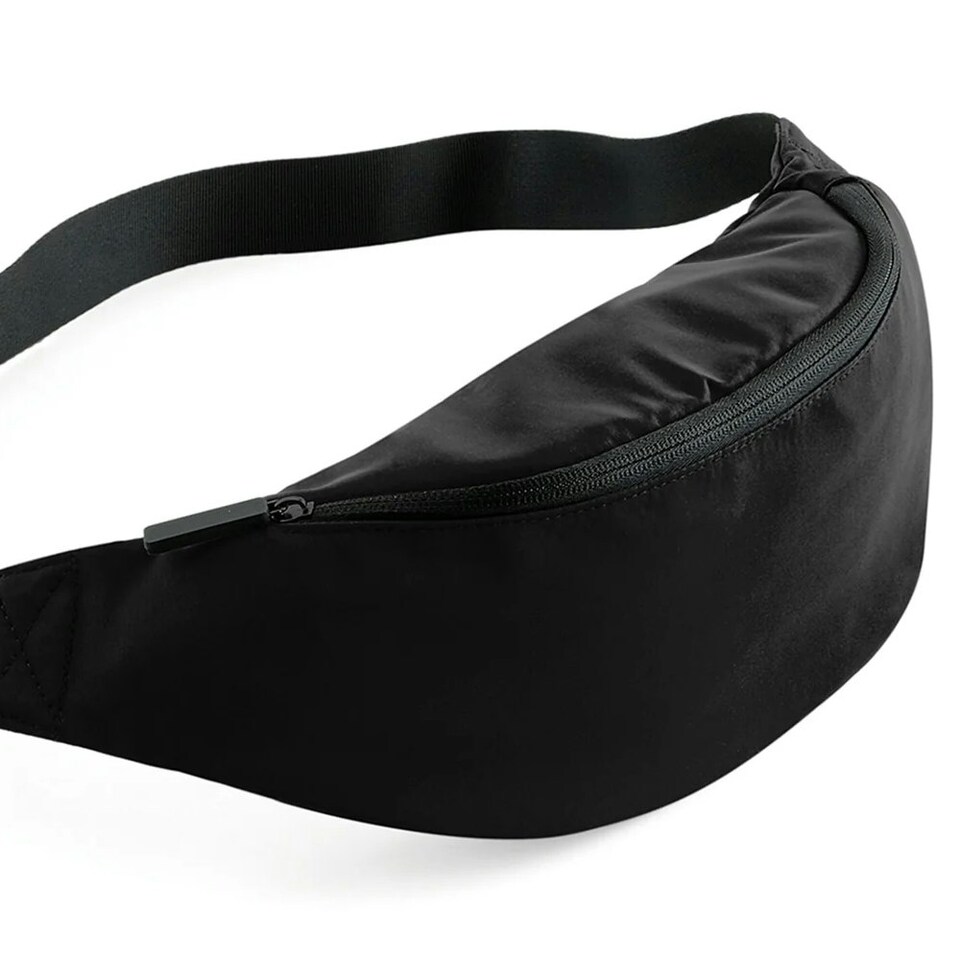 image 1 of Bagbase Studio Adjustable Waistpack Bag (Pack of 2) - Jet Black - One Size Black