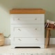 image 3 of Tutti Bambini Oak Malmo Cot Bed with Rio Furniture 2 piece Set Dove Grey/Oak
