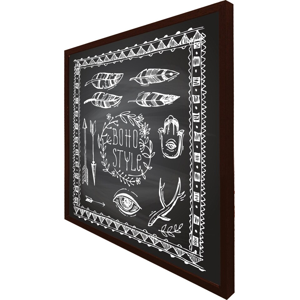 image 1 of Boho style  motivating phrase (Picutre Frame) Black | XS