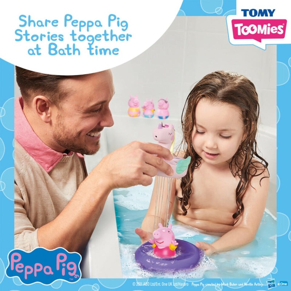 image 1 of Tomy Toomies Peppa Pig Bath Set