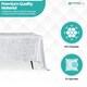 image 5 of Rectangle Crushed Velvet Table Cloth, Washable Table Cover - 70" x 144"