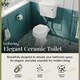 image 3 of Traditional Classic Low Level Toilet Pan, Cistern and Flush Pipe Kit