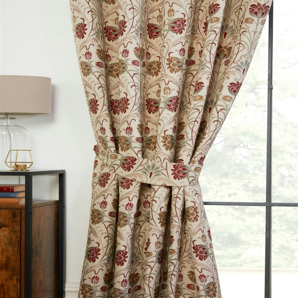 image 1 of Aylesbury Pencil Pleat Curtains - Natural - 229x229cm