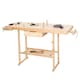 image 2 of Woodworking Bench - with 2 vices, spacious drawer, shelf