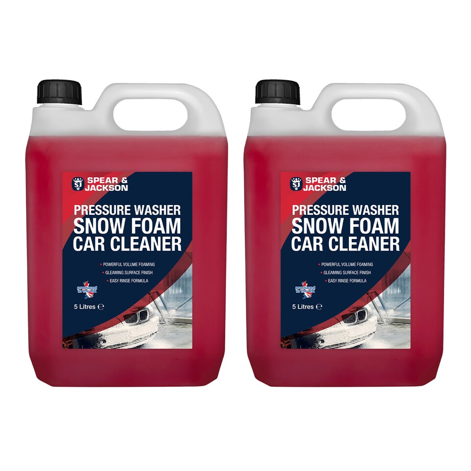 Spear & Jackson Snow Foam Car Cleaner 2 x 5L - Cherry Concentrate