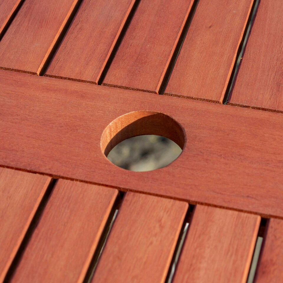 image 1 of Rowlinson Willington Rectangular 4 Seat Garden Set
